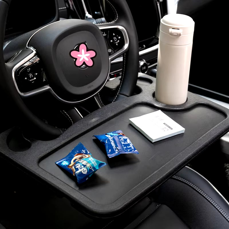 Portable Car Steering Wheel Tray 