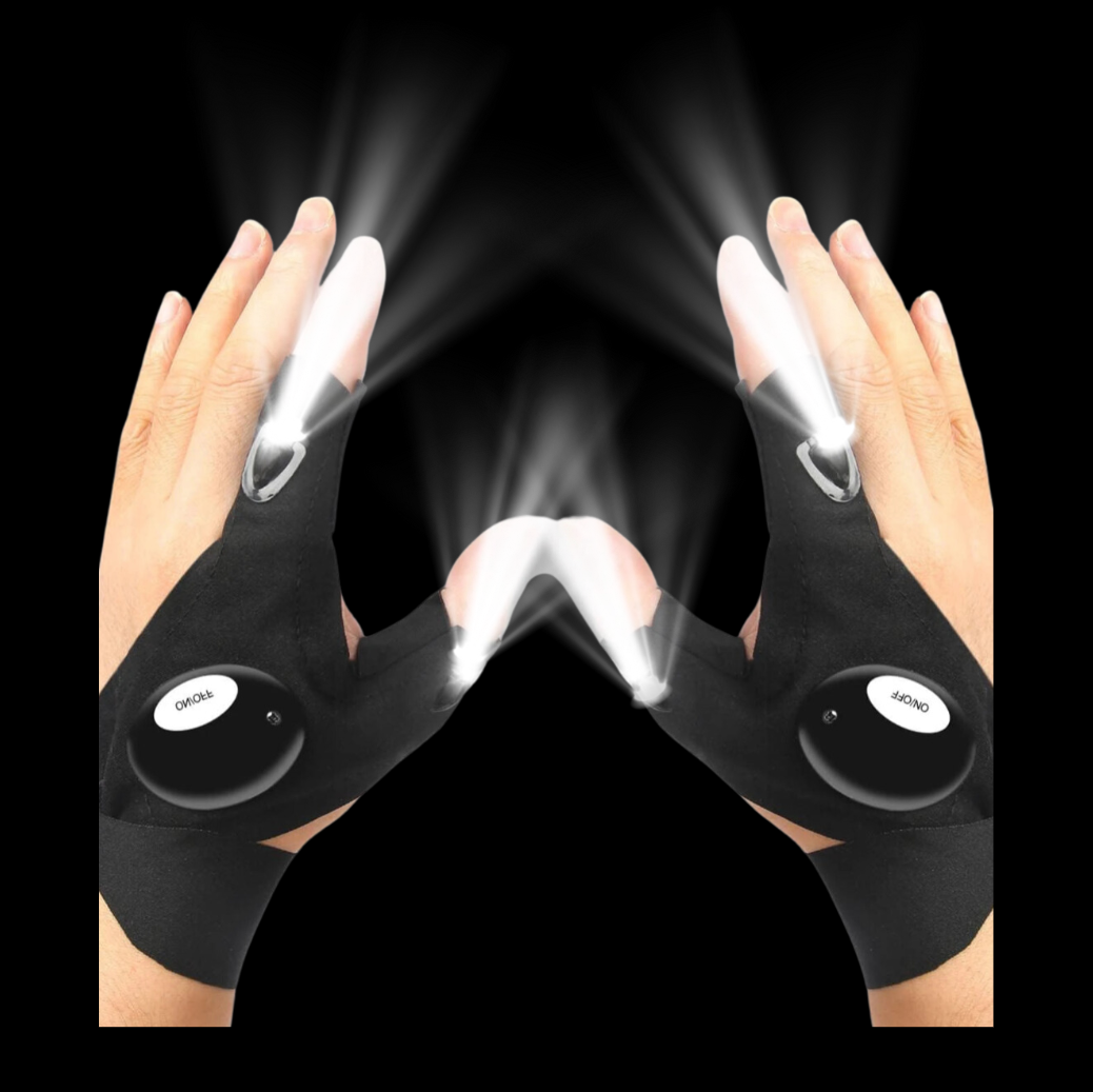 LED Waterproof Half Finger Gloves